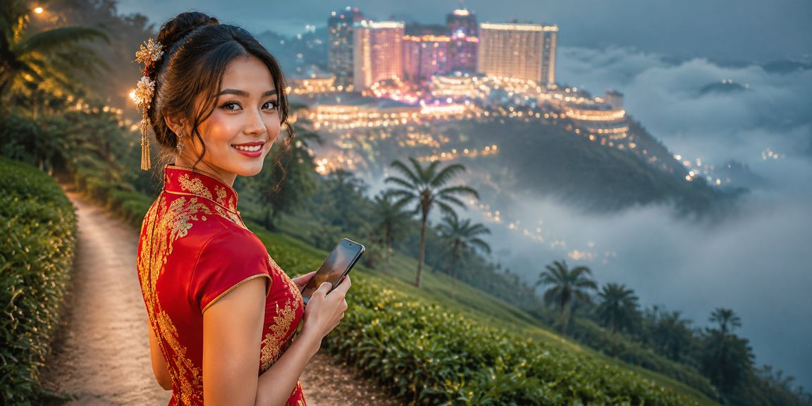Pengguna mendaftar akaun 4dx di Genting Highlands Malaysia